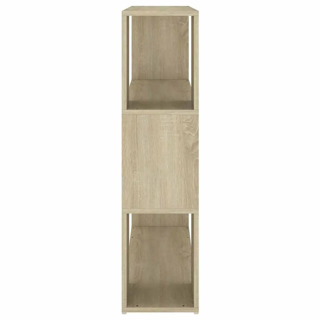 Brown Book Cabinet Room Divider with Shelving Unit