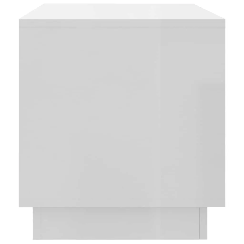 TV Cabinet White High Gloss Lowboard 102 x 41 x 44 cm Engineered Wood