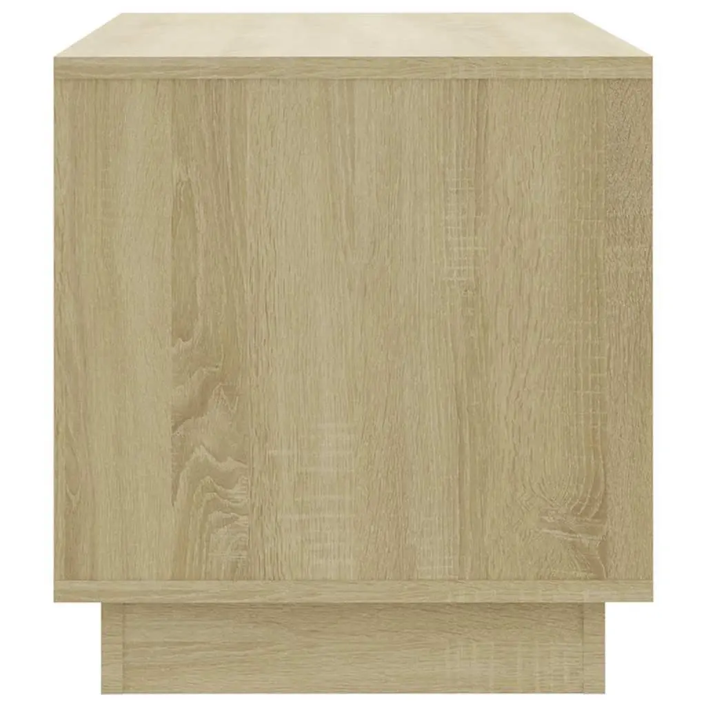 TV Cabinet Beige Engineered Wood Lowboard Living Room Storage with Drawers