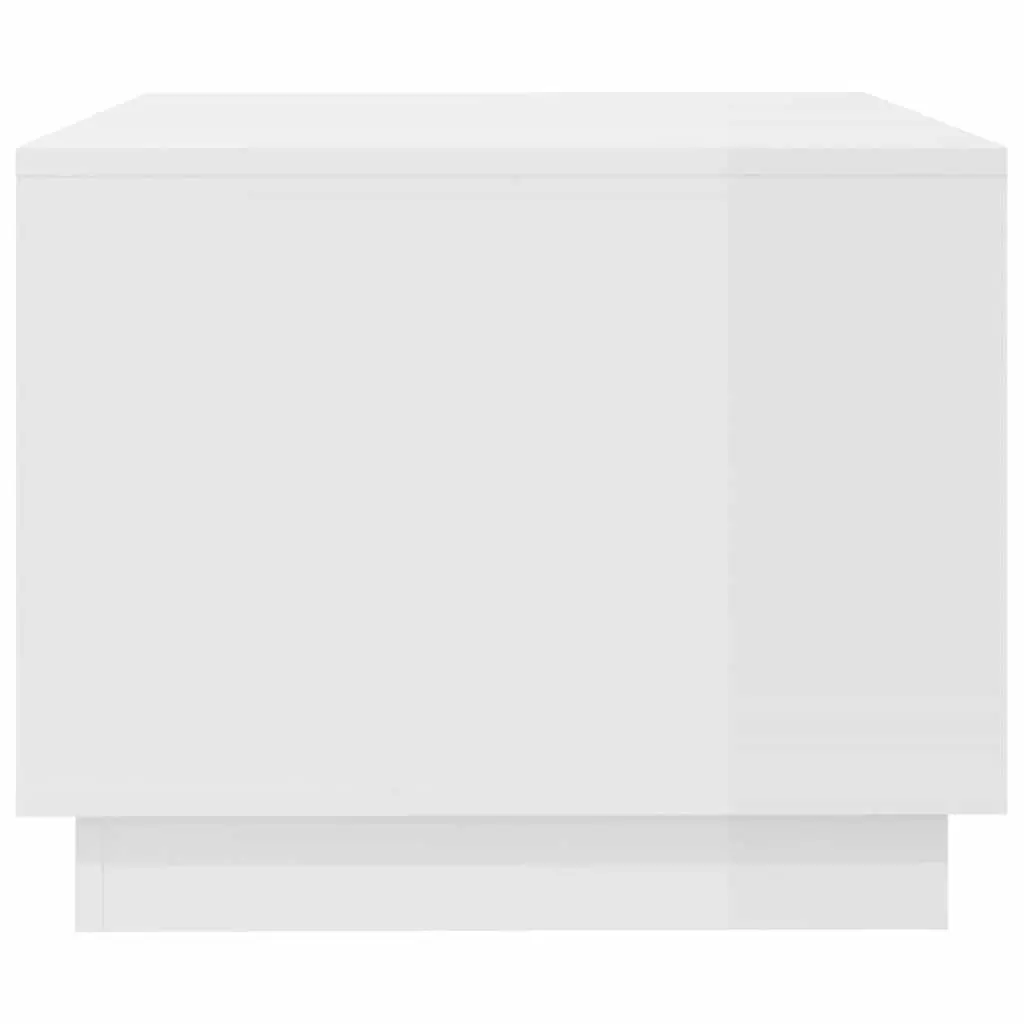 White Coffee Table with Storage Drawers