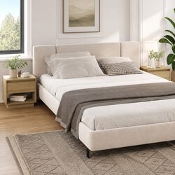 2-Piece Nightstand Set with Open Compartment