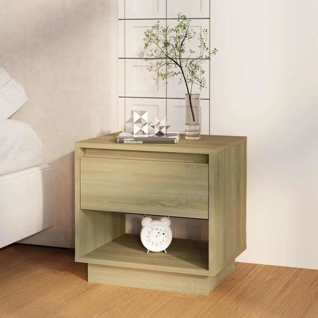 2-Piece Nightstand Set with Open Compartment