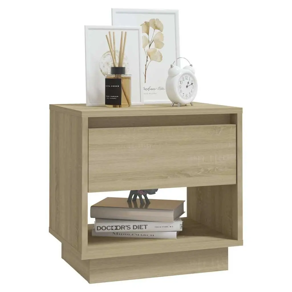 2-Piece Nightstand Set with Open Compartment