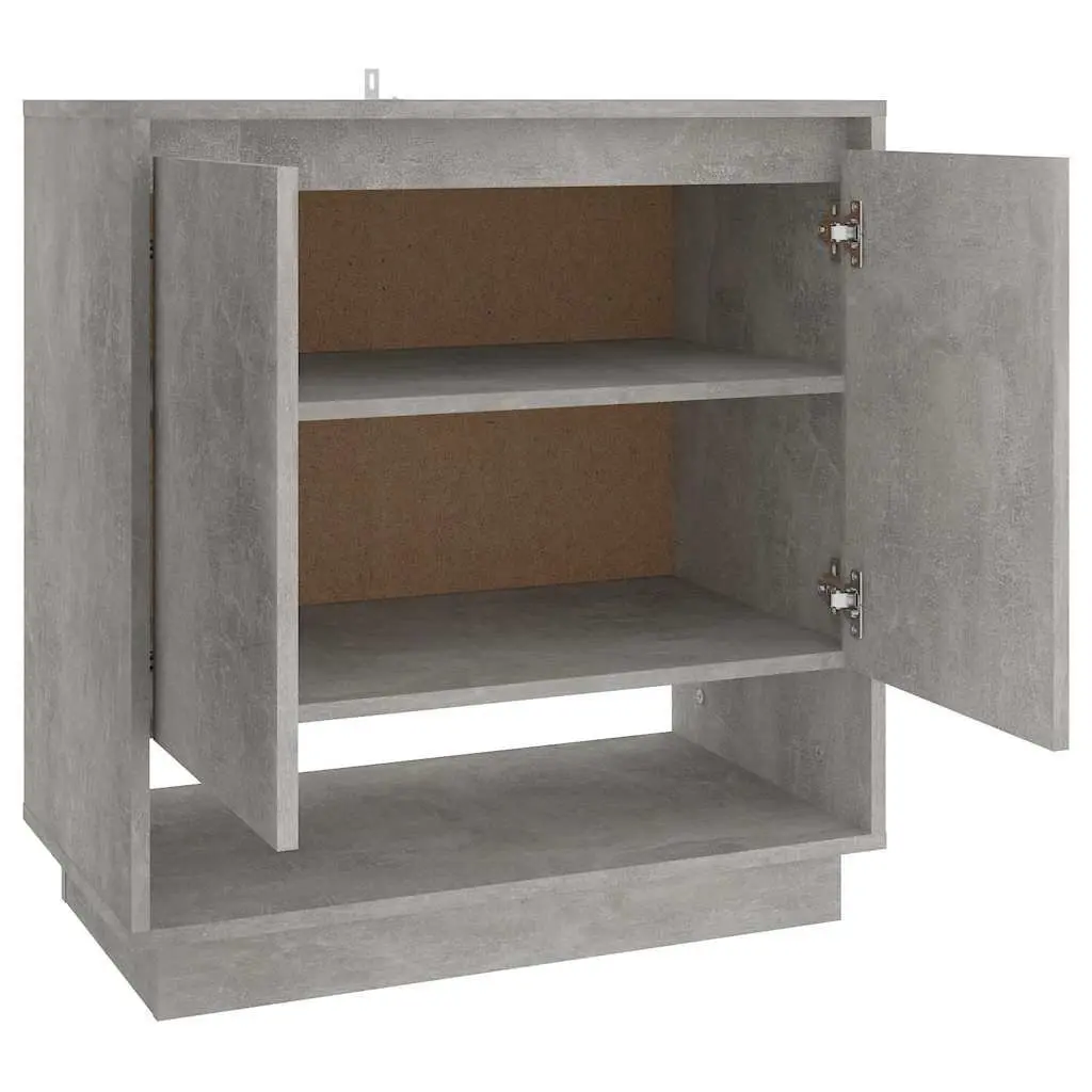 Grey Engineered Wood Sideboard Storage Cabinet