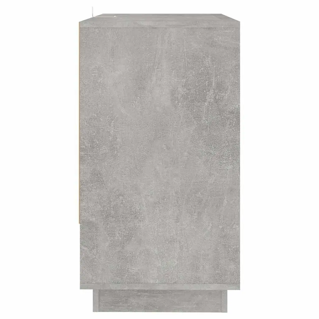 Grey Engineered Wood Sideboard Storage Cabinet
