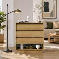 Elegant Brown Sideboard Storage Cabinet 70x41x75cm
