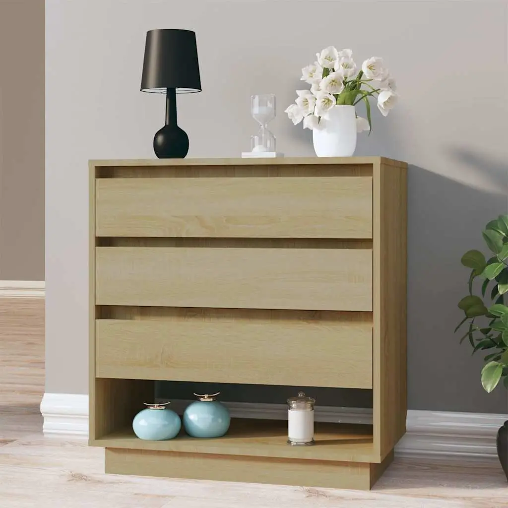 Brown Sideboard Storage Cabinet 70x41x75cm