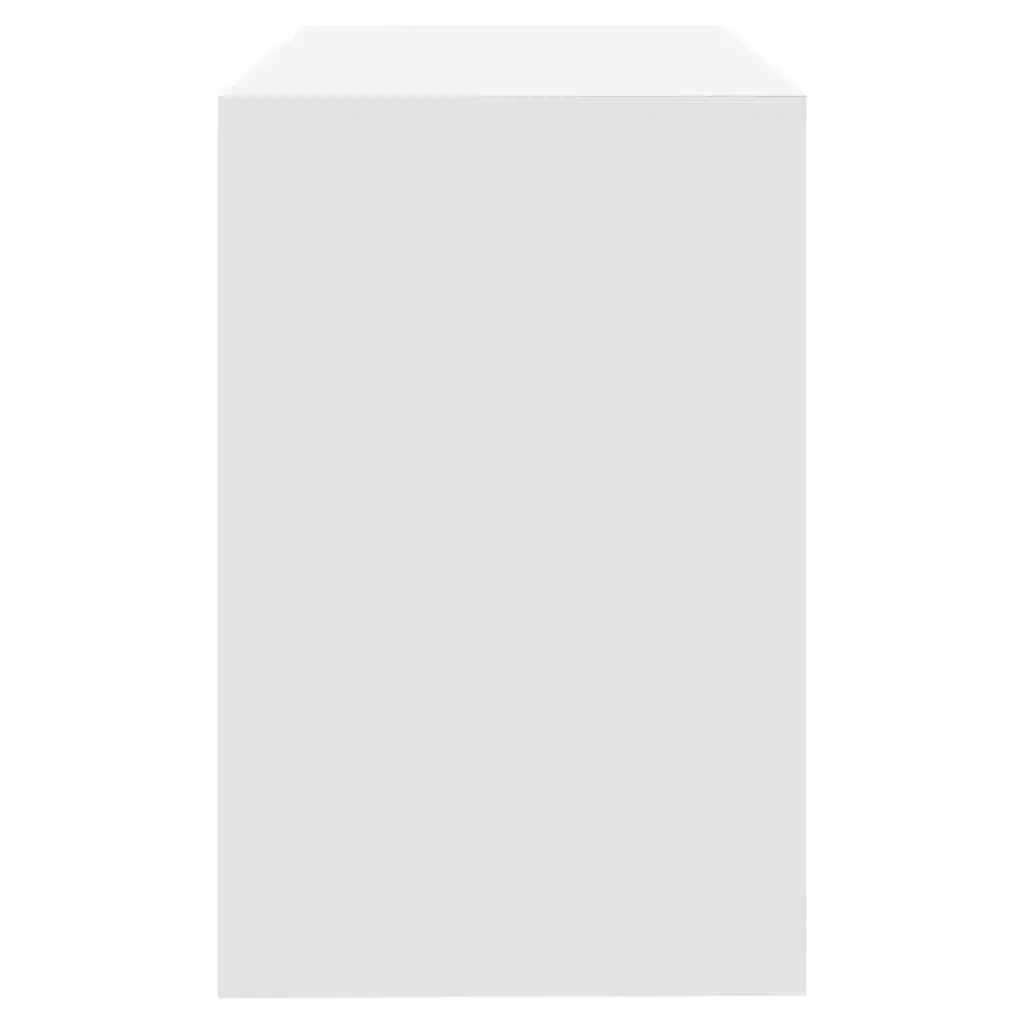 White Office Desk with 2 Drawers, 101x50x76.5 cm