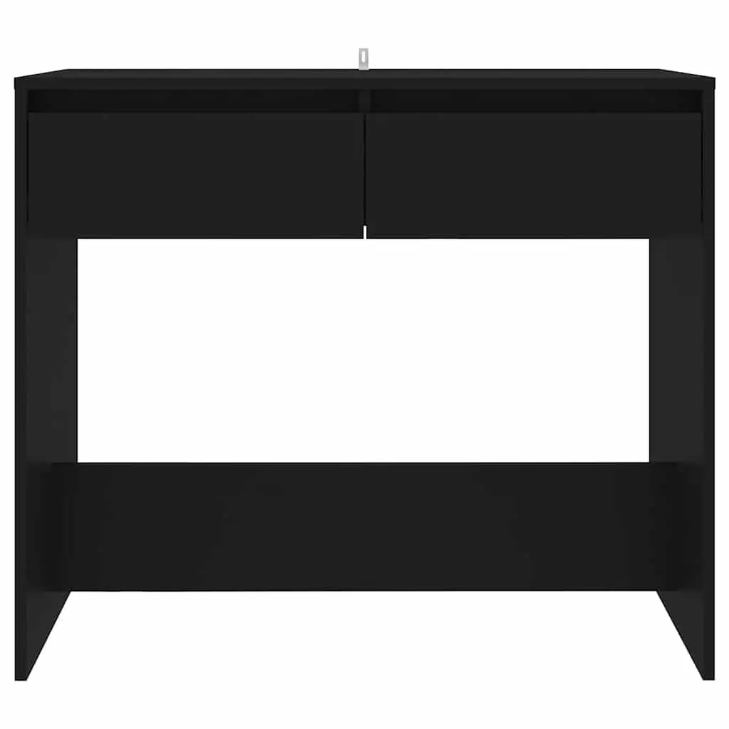 Black Console Table with Storage Drawers