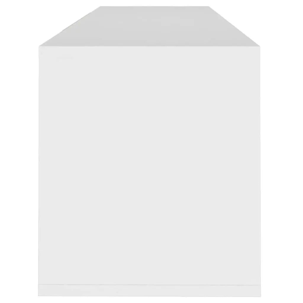 White 4 Door TV Cabinet for Living Room Storage