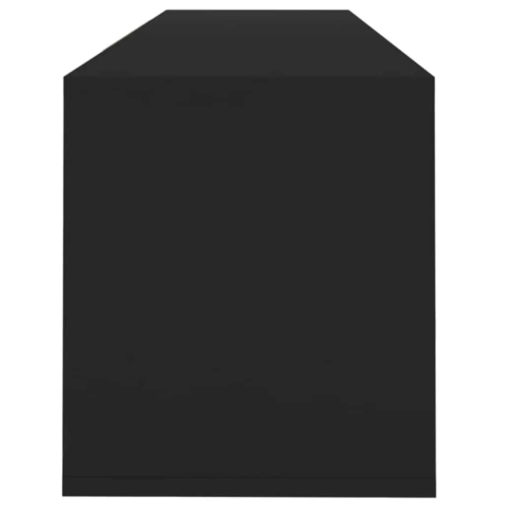 TV Cabinet Black 4-Door Lowboard Living Room Storage Entertainment Unit Engineered Wood 120 x 30 x 40.5 cm