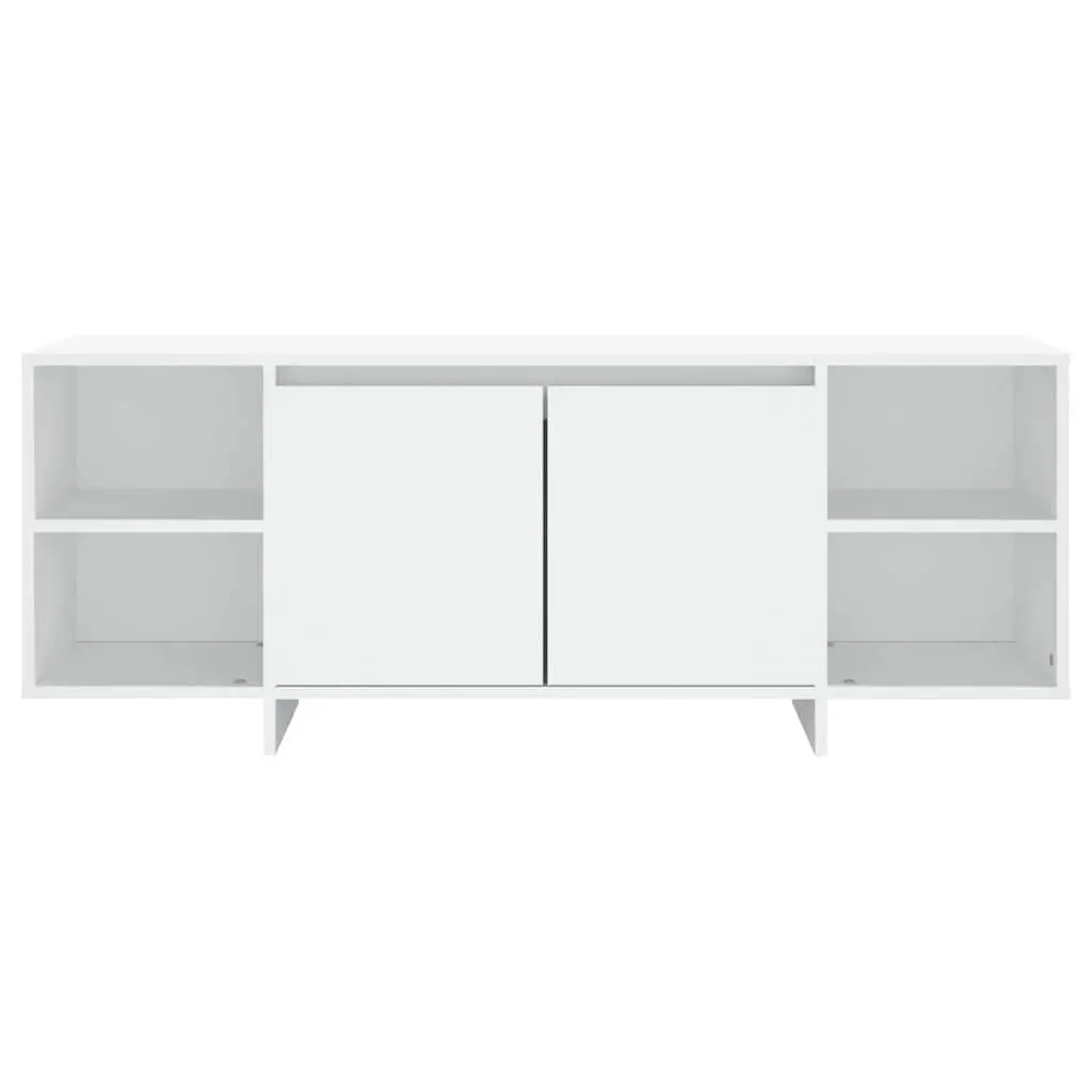 TV Cabinet White Living Room Storage Unit 130 x 35 x 50 cm Engineered Wood