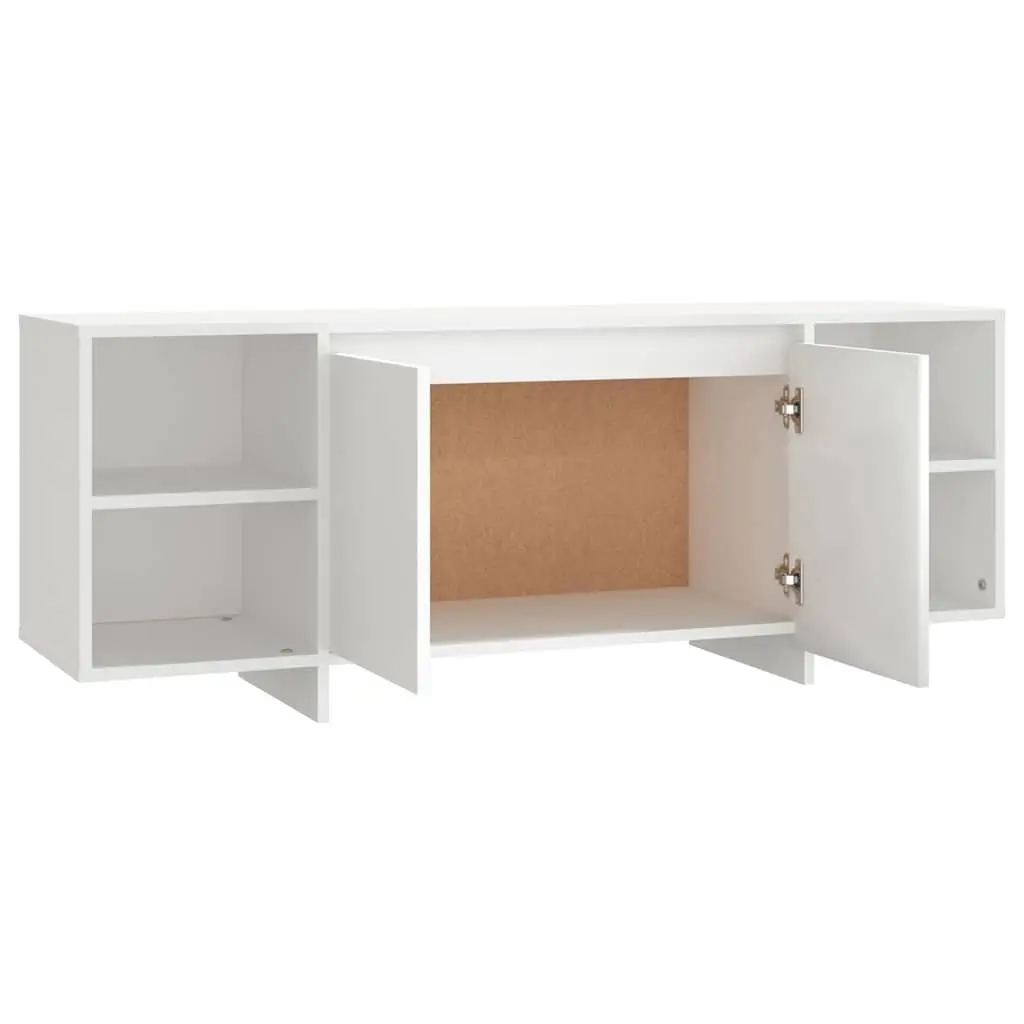 TV Cabinet White Living Room Storage Unit 130 x 35 x 50 cm Engineered Wood