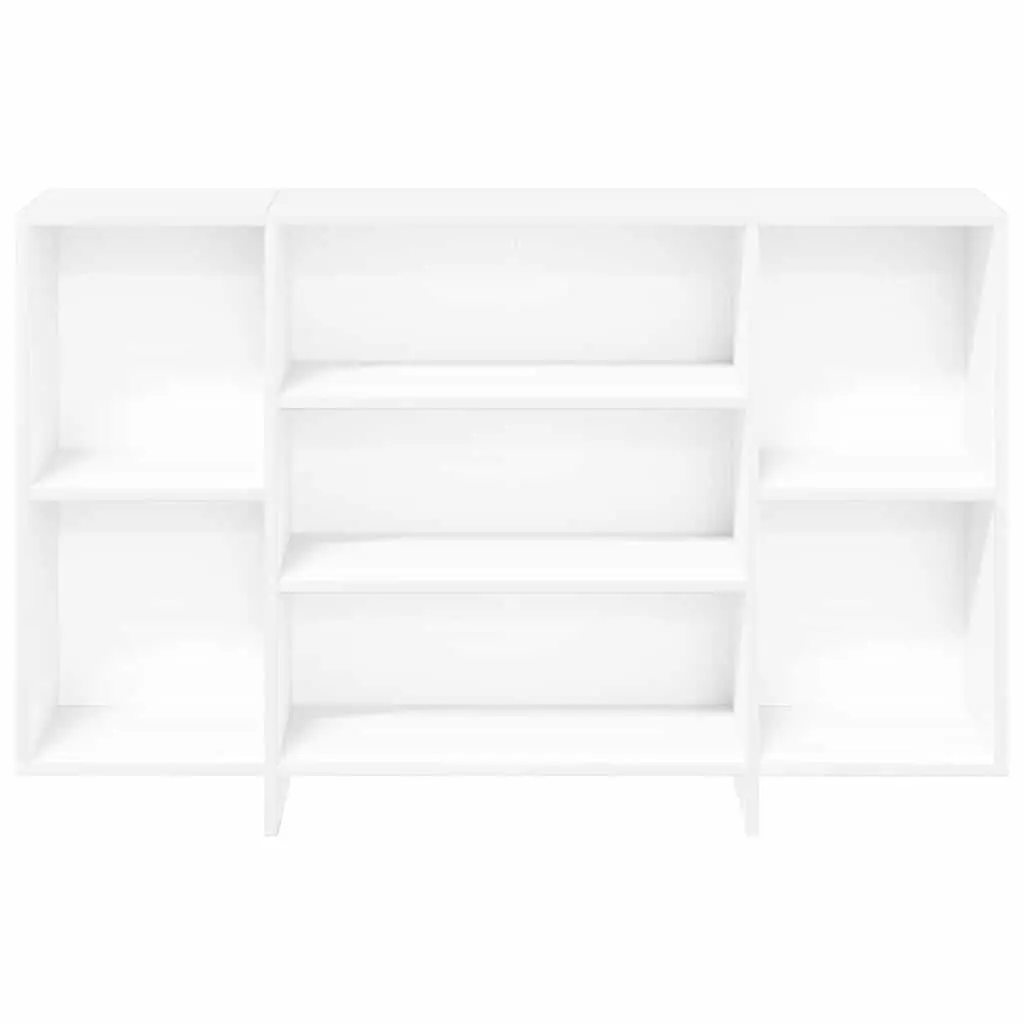 White Sideboard Modern Storage Cabinet 120cm Engineered Wood