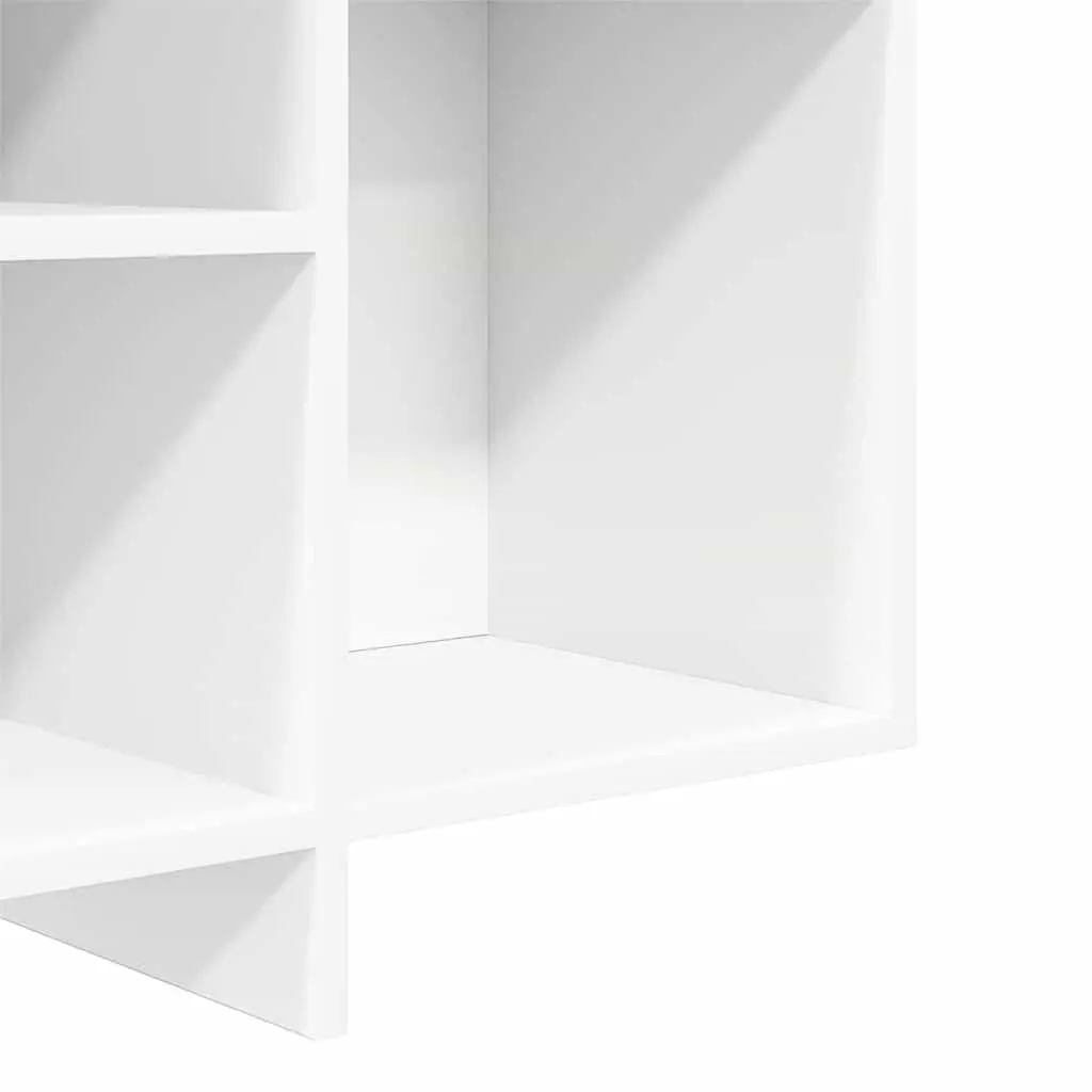 White Sideboard Modern Storage Cabinet 120cm Engineered Wood
