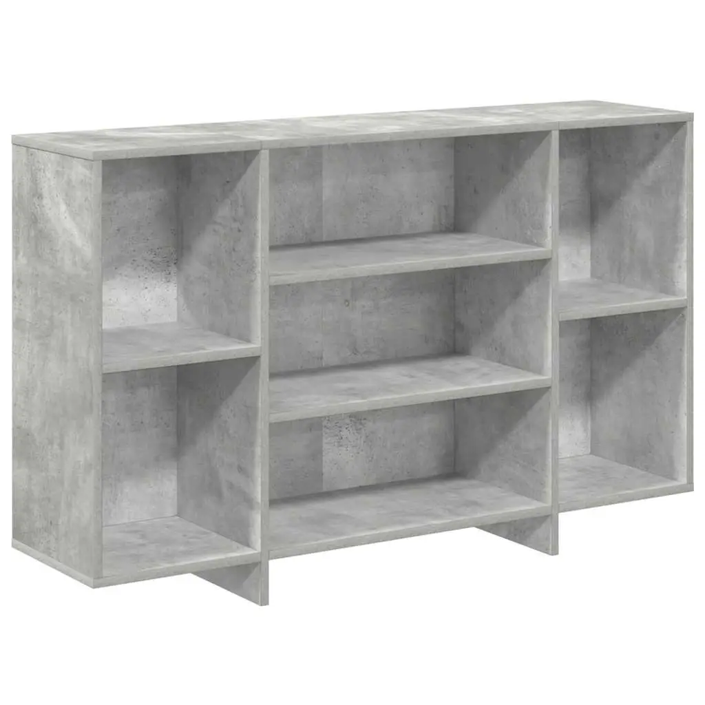 Sideboard with Shelves Grey Modern Storage Cabinet Cupboard Buffet Furniture