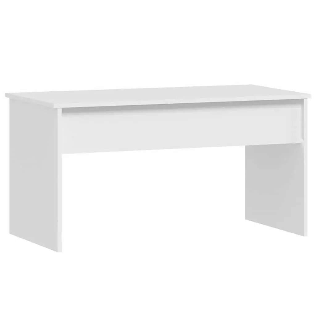Coffee Table White Lift Top Storage Compartment Engineered Wood 102 x 50.5 x 52.5 cm