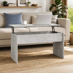Lift-Top Coffee Table in Grey Engineered Wood