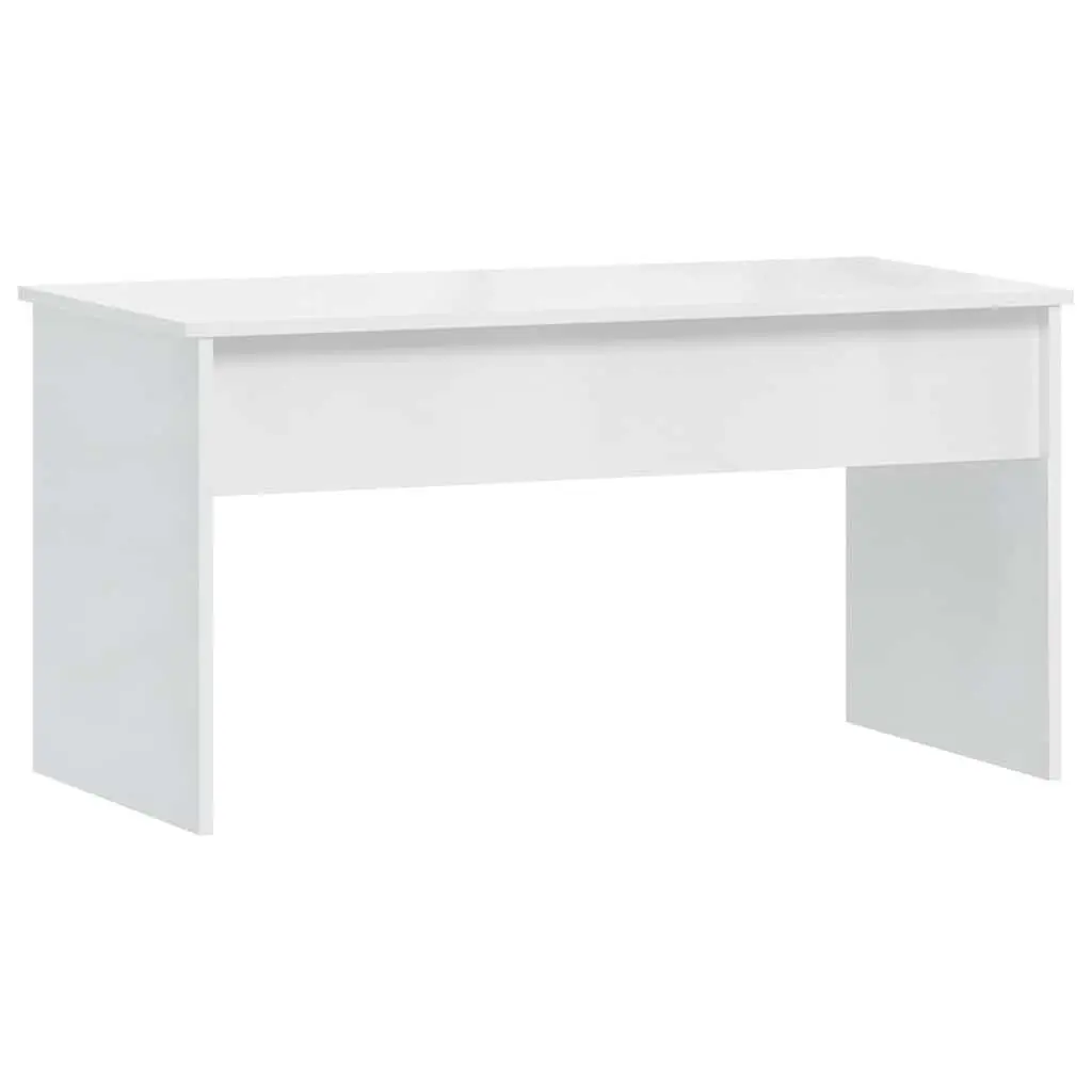 Coffee Table White Lift Top Storage Modern 102cm Engineered Wood