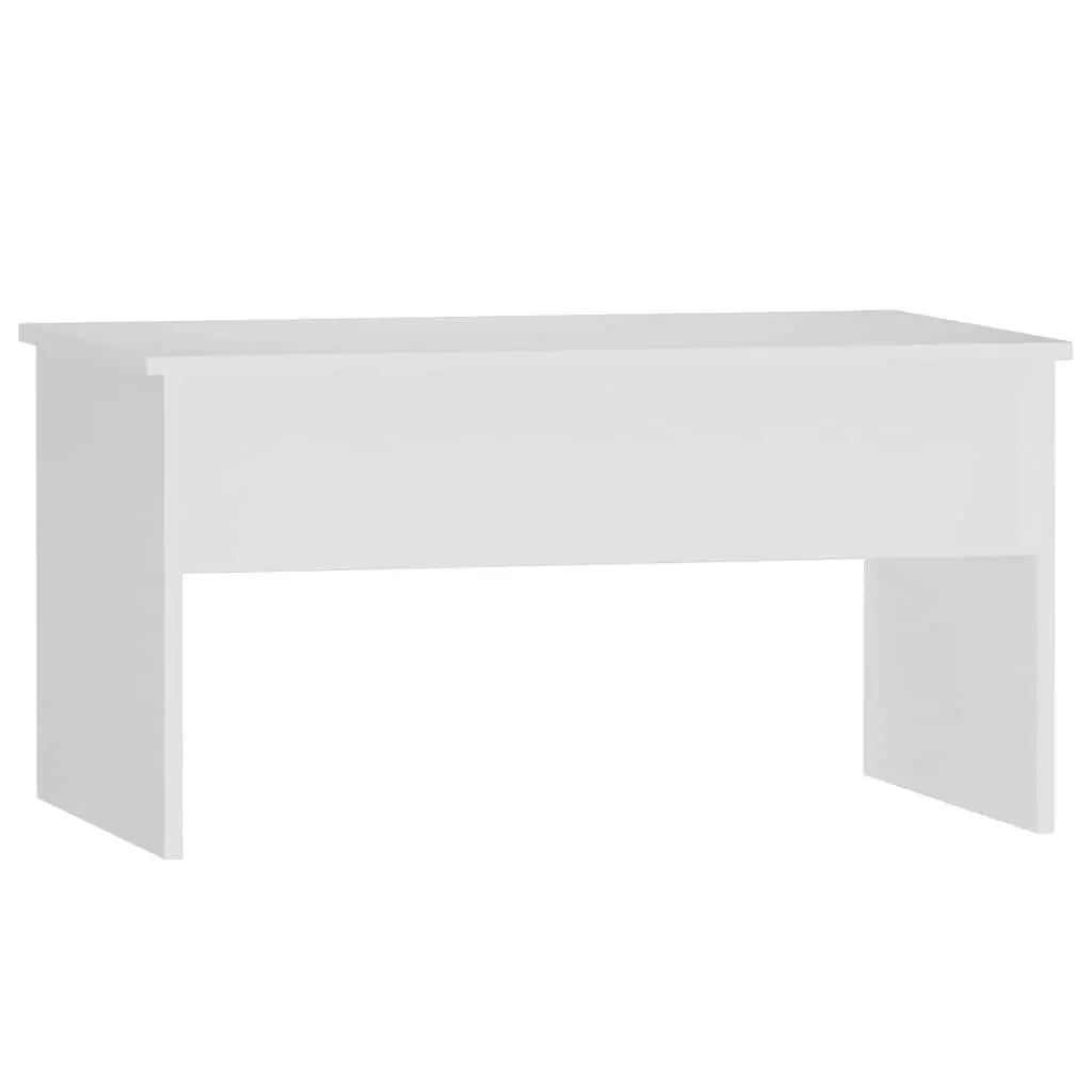 Coffee Table White Lift Top Hidden Storage Engineered Wood 80 x 50.5 x 41.5 cm