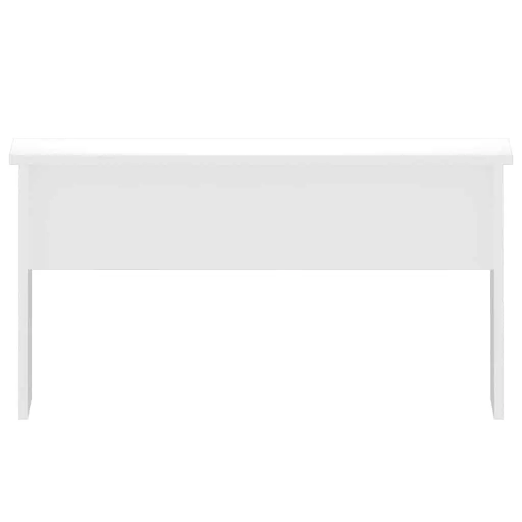 Lift-Top Coffee Table Modern White Engineered Wood 80x50.5x41.5cm with Hidden Storage Compartment for Living Room