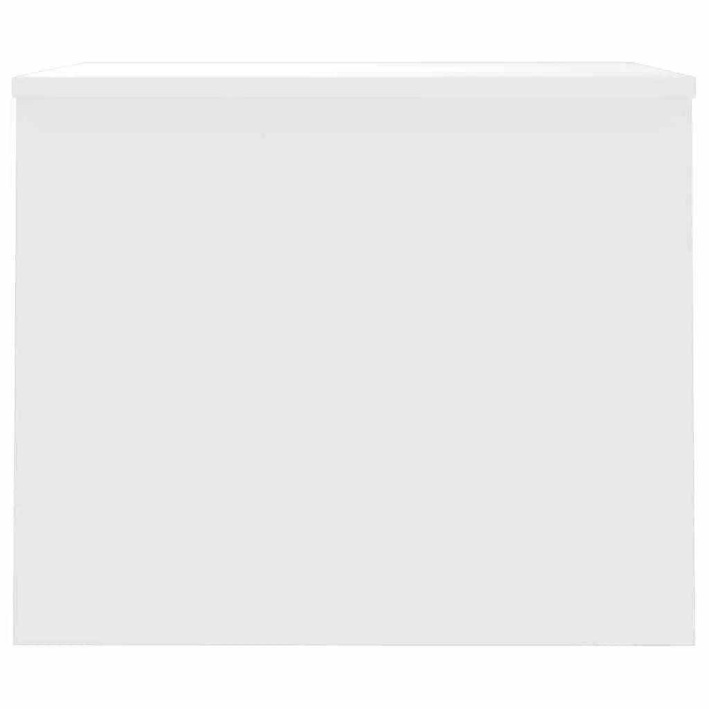 Lift-Top Coffee Table Modern White Engineered Wood 80x50.5x41.5cm with Hidden Storage Compartment for Living Room