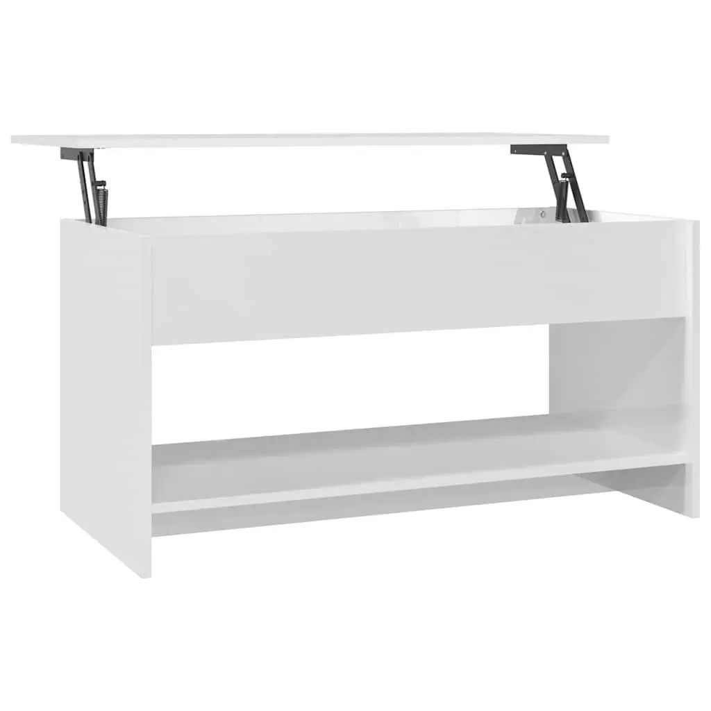 White High Gloss Lift Top Coffee Table