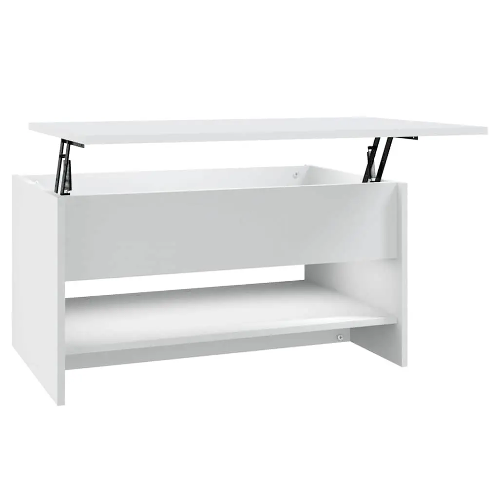 Coffee Table White Accent 80 x 50 x 40 cm Engineered Wood