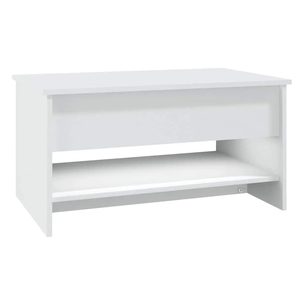 Coffee Table White Accent 80 x 50 x 40 cm Engineered Wood