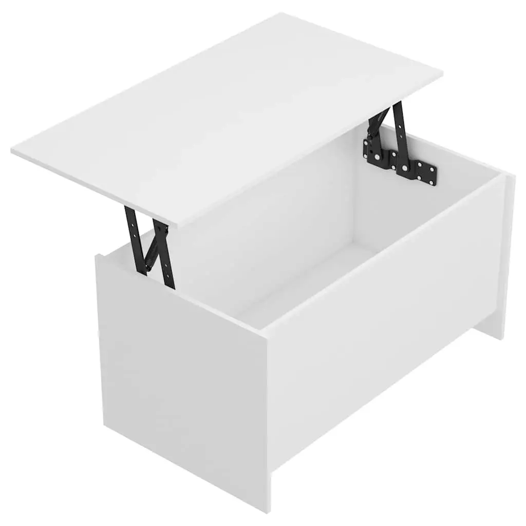 Coffee Table White Lift Top 102x55.5cm Engineered Wood