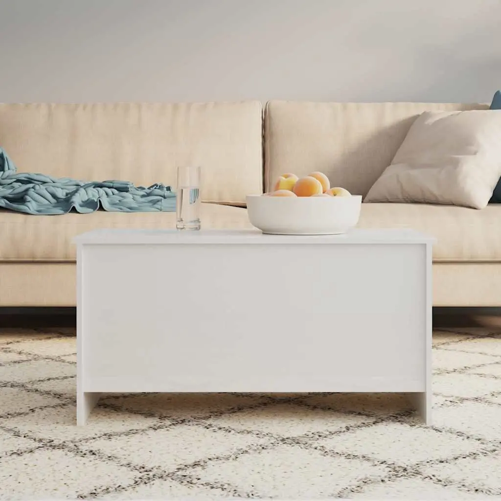 Coffee Table High Gloss White Lift Top Storage Engineered Wood 102 x 55.5 x 52.5 cm