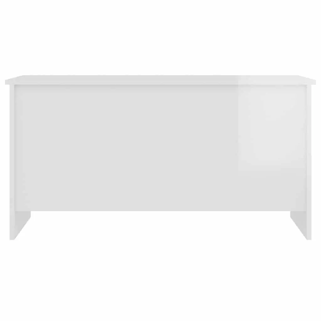 Coffee Table High Gloss White Lift Top Storage Engineered Wood 102 x 55.5 x 52.5 cm