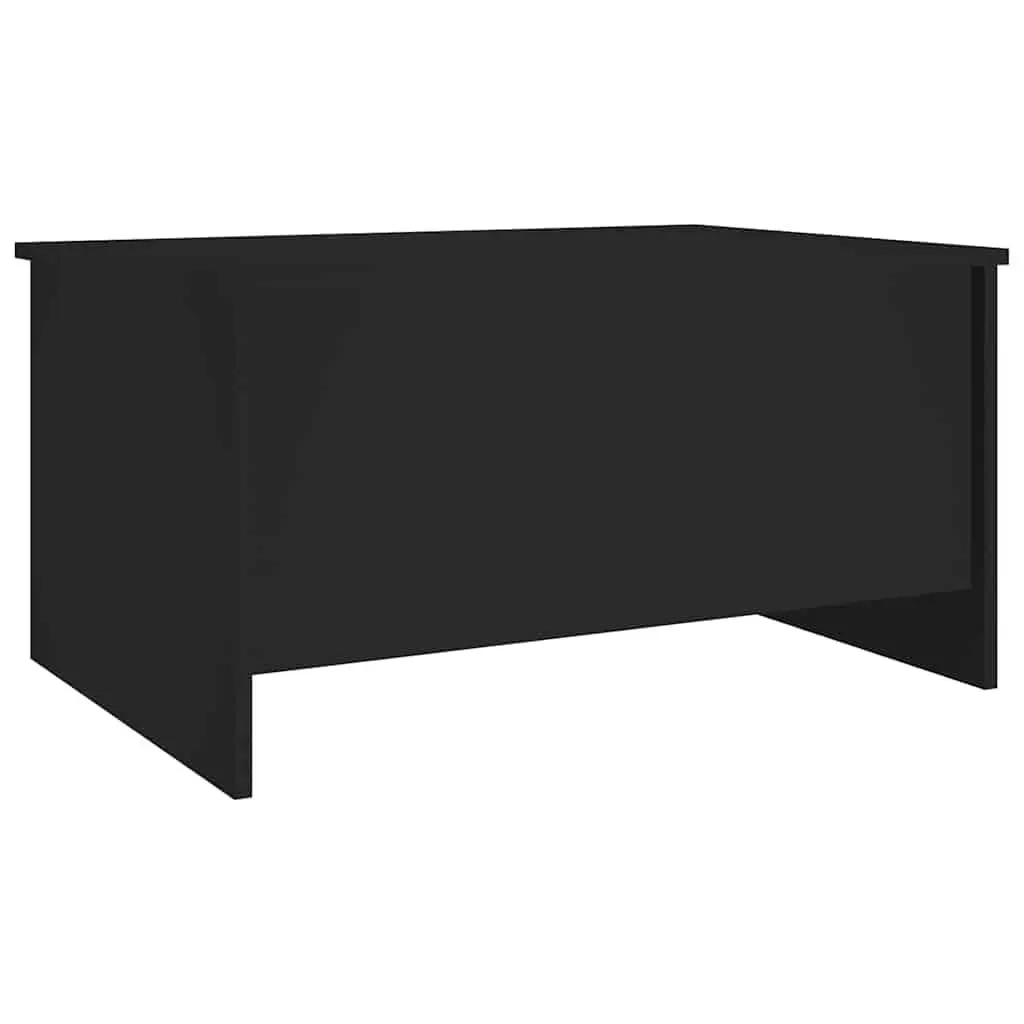 Coffee Table Lift-Top Black Engineered Wood Modern 80 x 55.5 x 41.5 cm