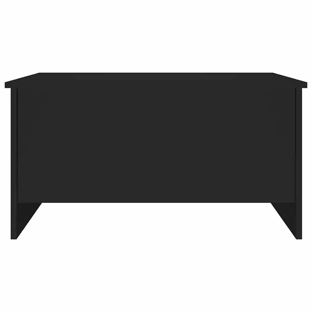 Coffee Table Lift-Top Black Engineered Wood Modern 80 x 55.5 x 41.5 cm