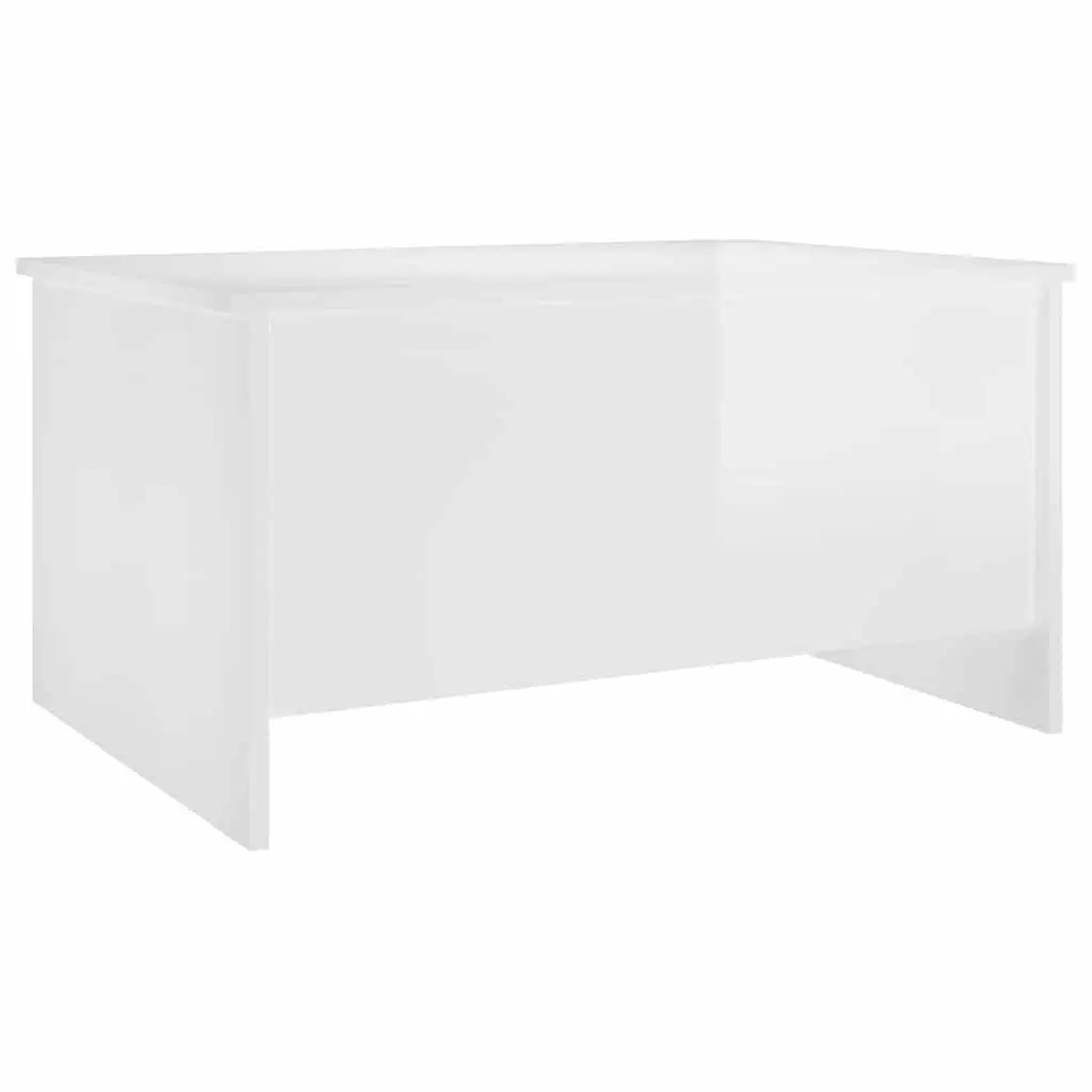 High Gloss White Coffee Table with Lift Top Storage