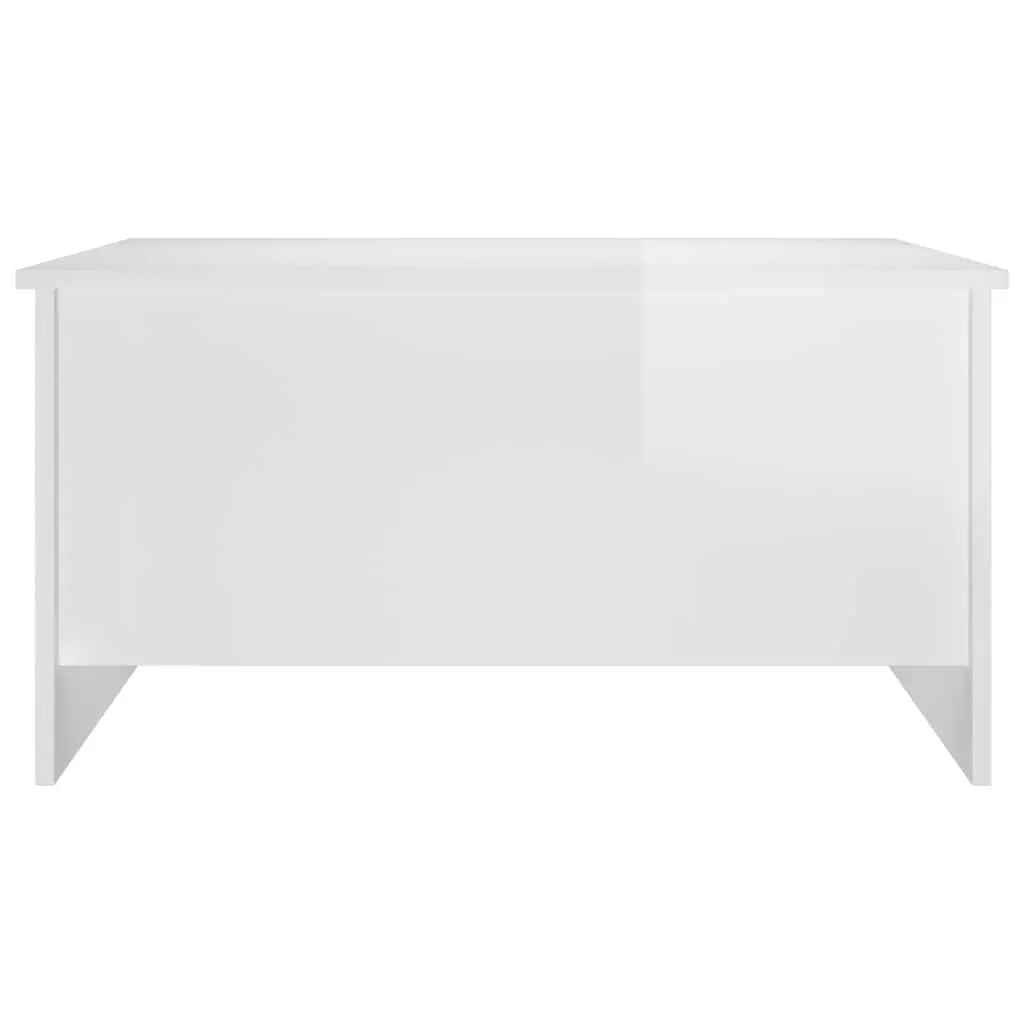 High Gloss White Coffee Table with Lift Top Storage