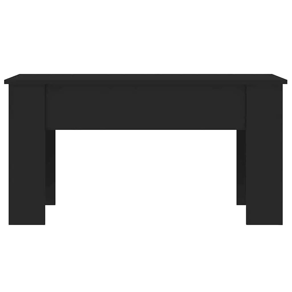Lift Top Coffee Table Black Modern Living Room Storage Furniture Engineered Wood