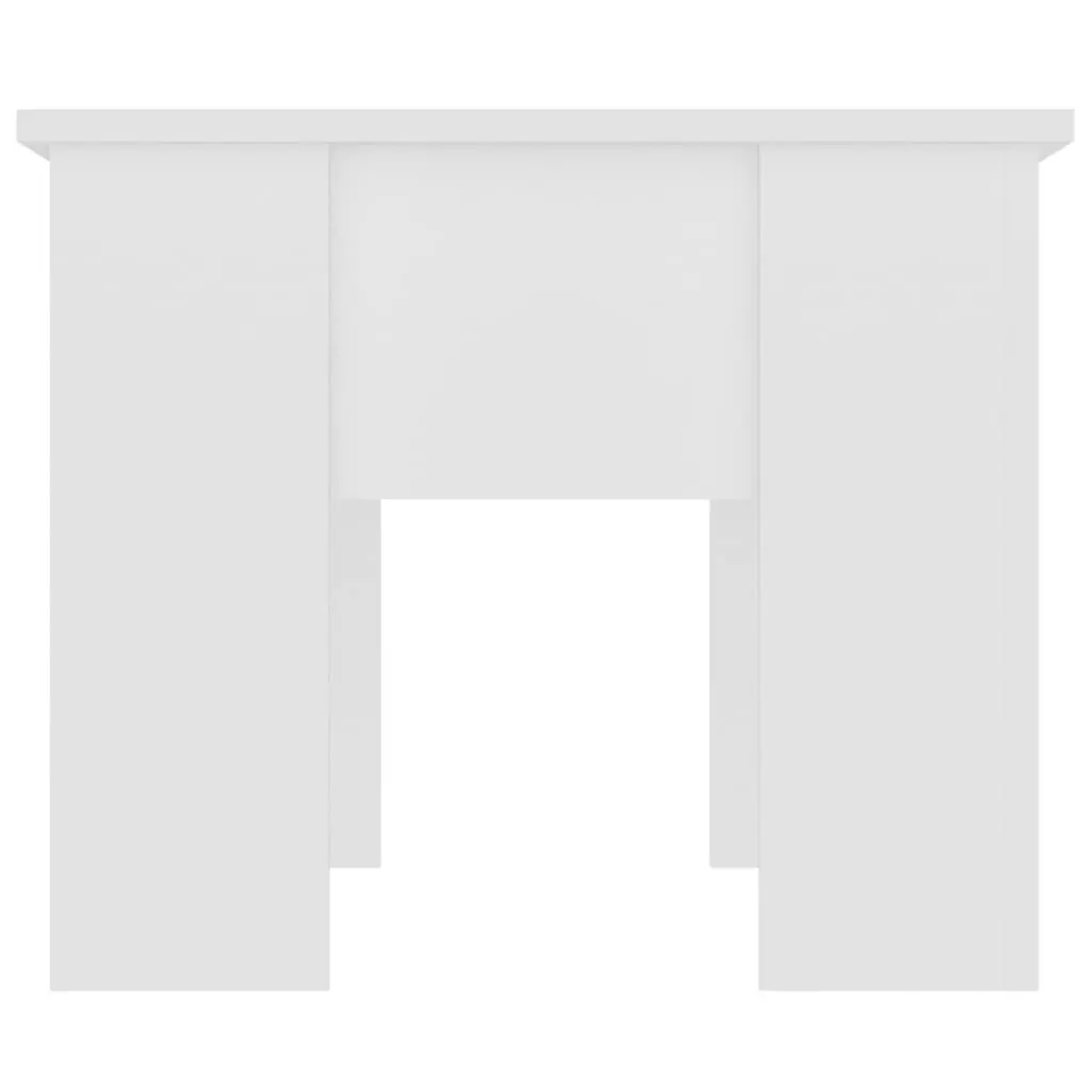 Coffee Table Lift-Top White Engineered Wood Modern 79L x 49W x 41H cm