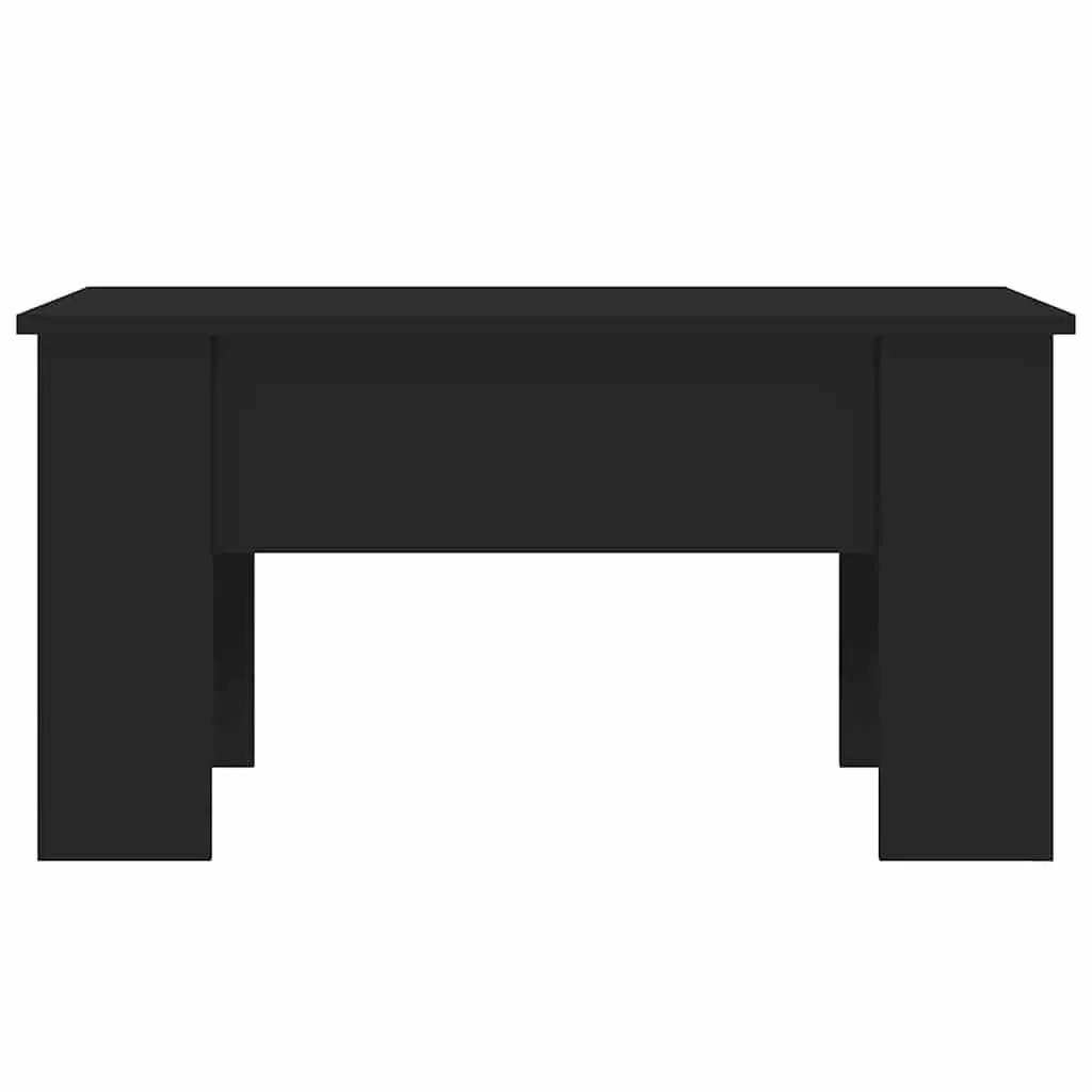 Coffee Table Lift Top Black Engineered Wood 79L x 49W x 41H cm