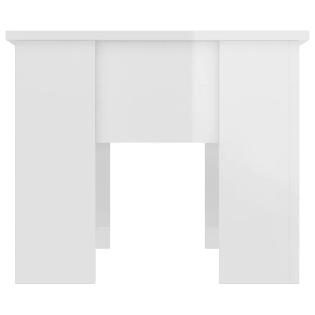Coffee Table Lift Top High Gloss White Engineered Wood