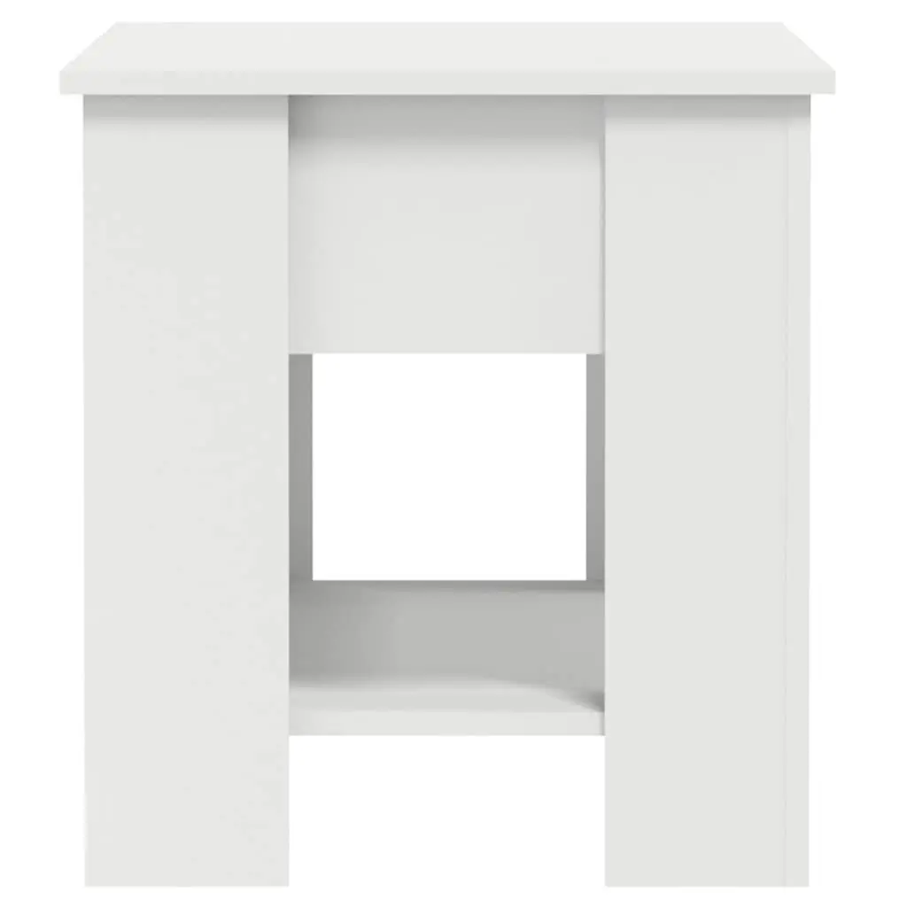 White Lift-Top Coffee Table with Hidden Storage