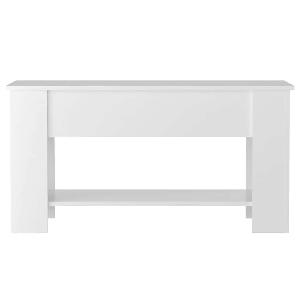 Lift-Top Coffee Table in White High Gloss for Living Rooms