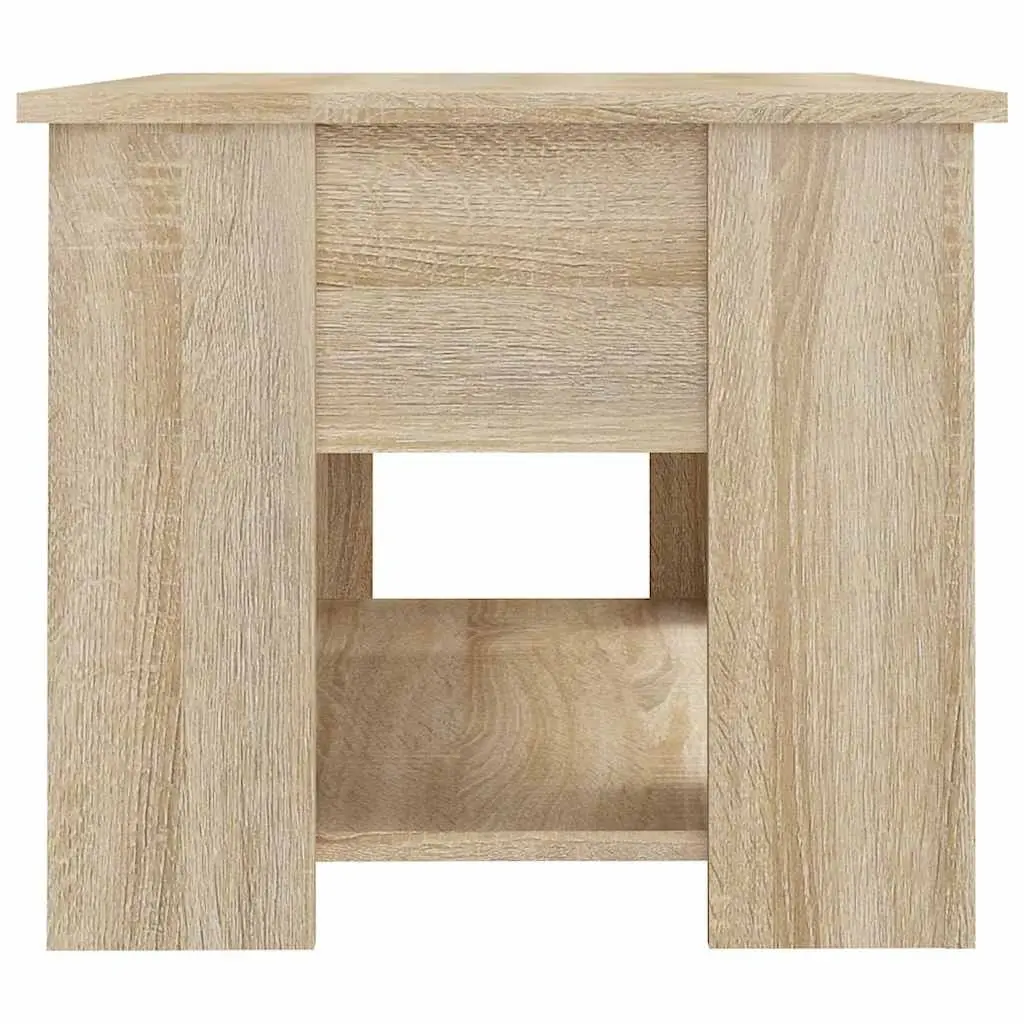 Brown Lift Top Coffee Table with Storage Space