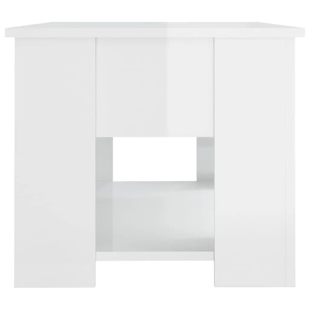 White Lift Top Coffee Table with Storage for Living Rooms