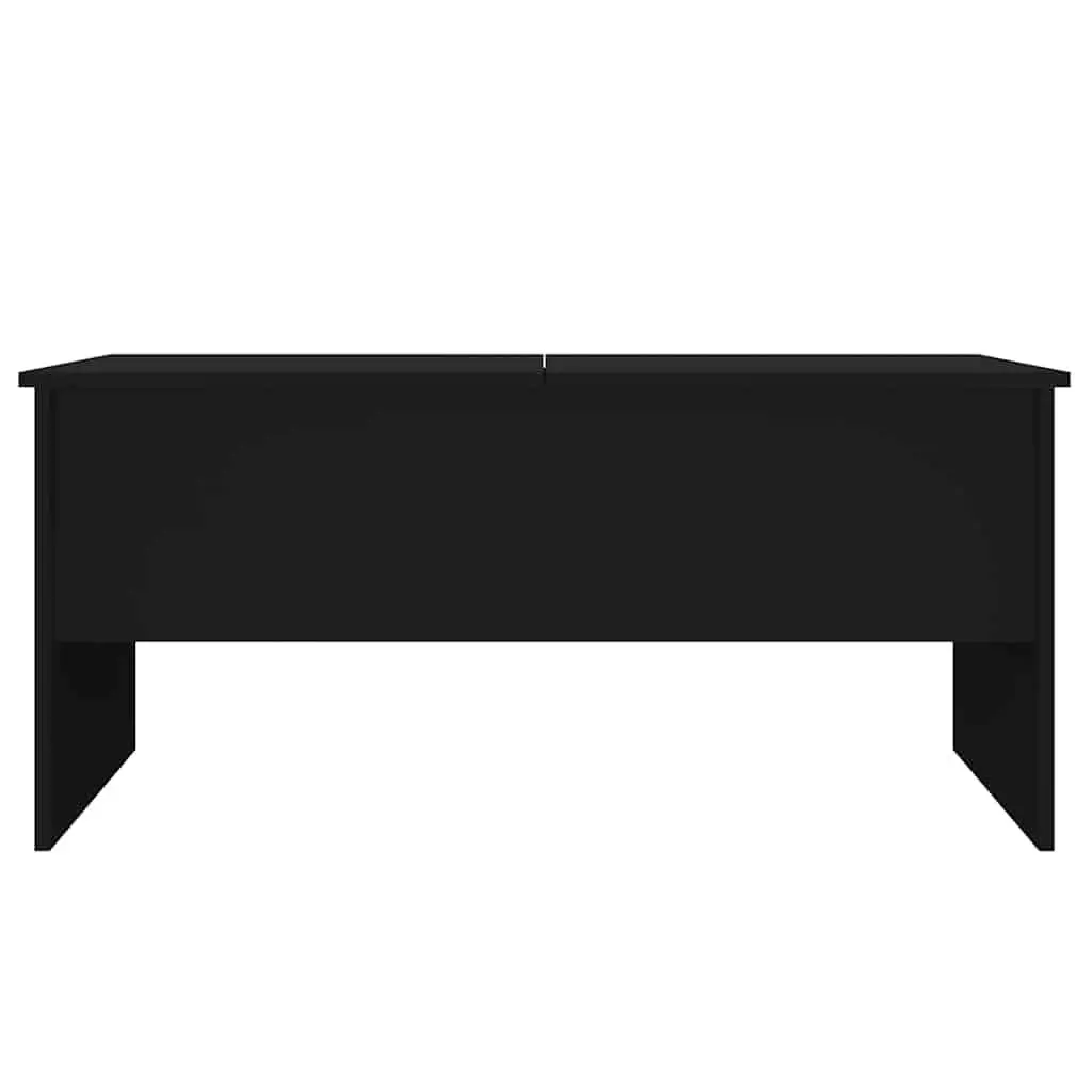 Coffee Table Black Lift Top Storage Compartment Modern Engineered Wood
