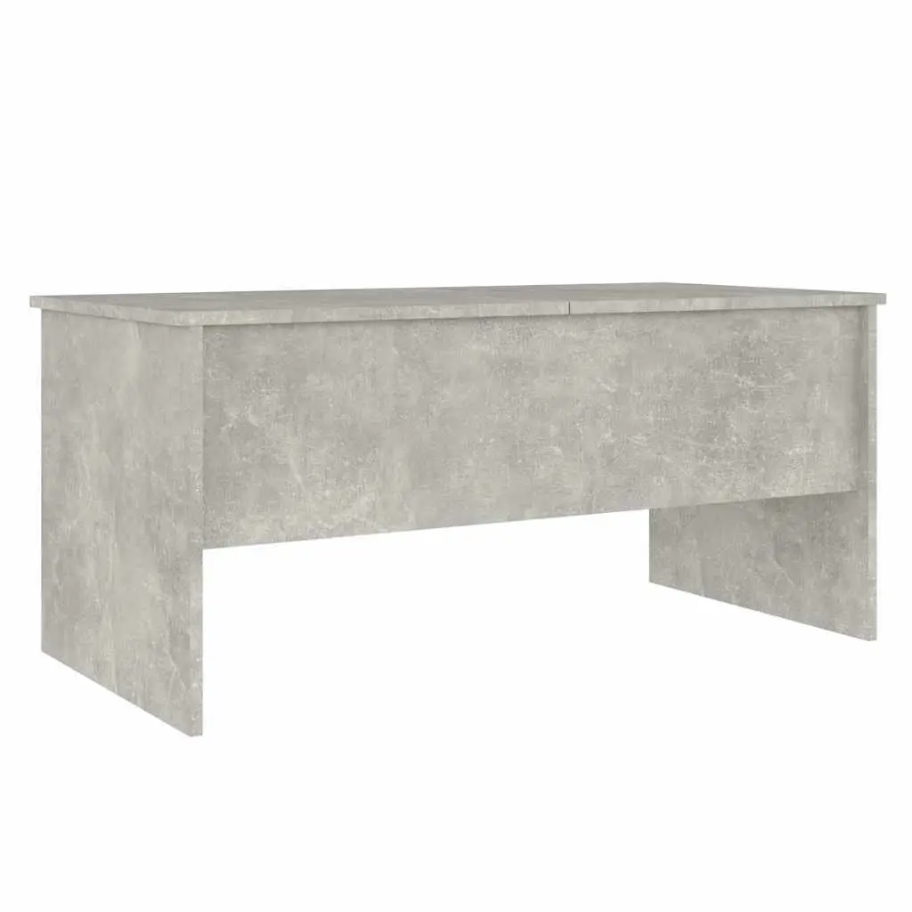Grey Coffee Table with Lift-Top Storage Compartments