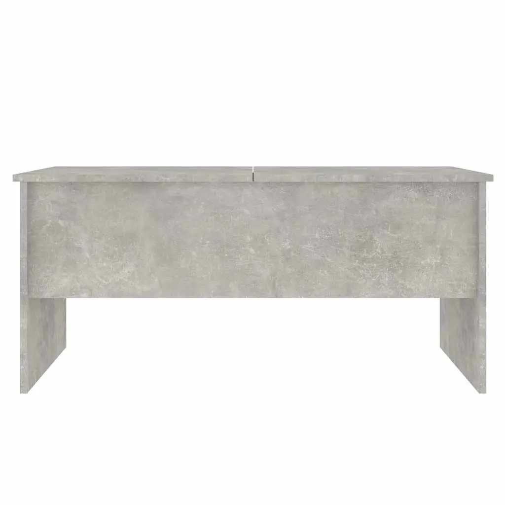 Grey Coffee Table with Lift-Top Storage Compartments