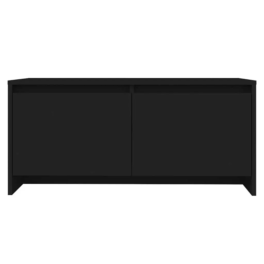 Black Coffee Table with Storage Drawers