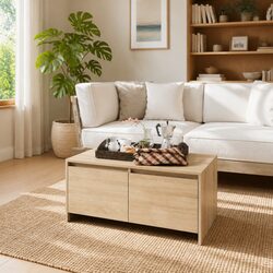 Storage-Enhanced Coffee Table for Modern Living Rooms