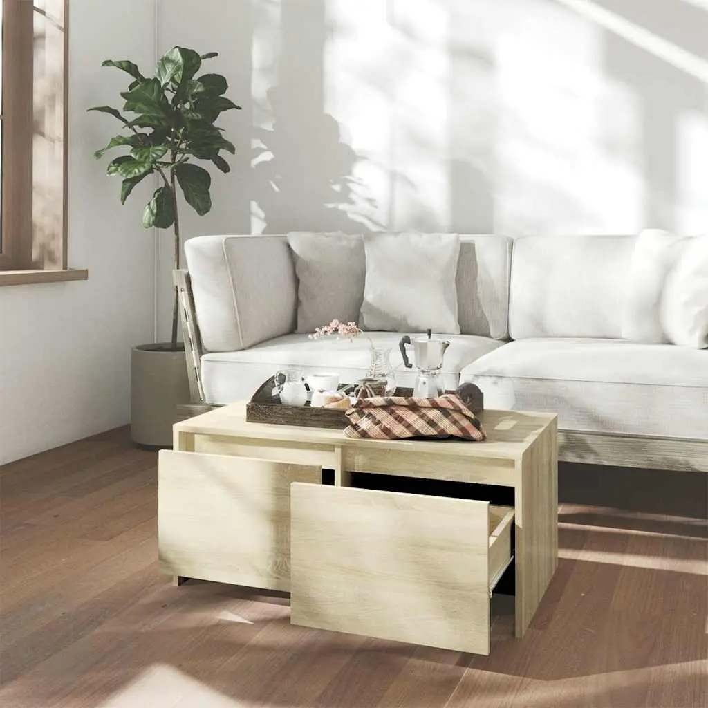 Coffee Table with Storage Drawers Modern Design Accent Living Room Furniture